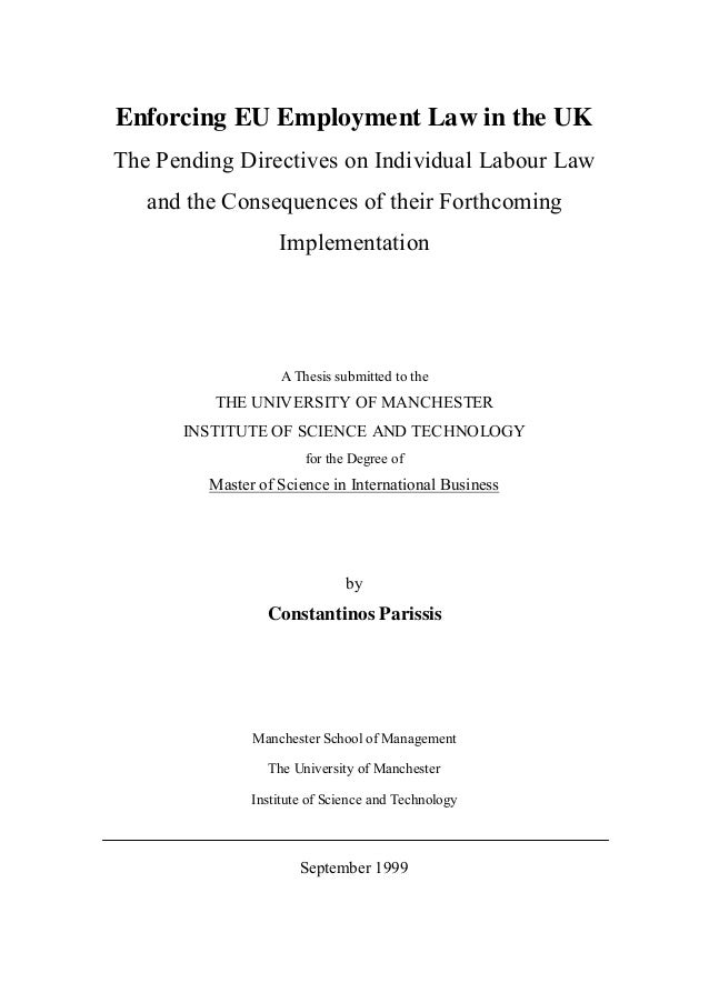 Phd thesis umist